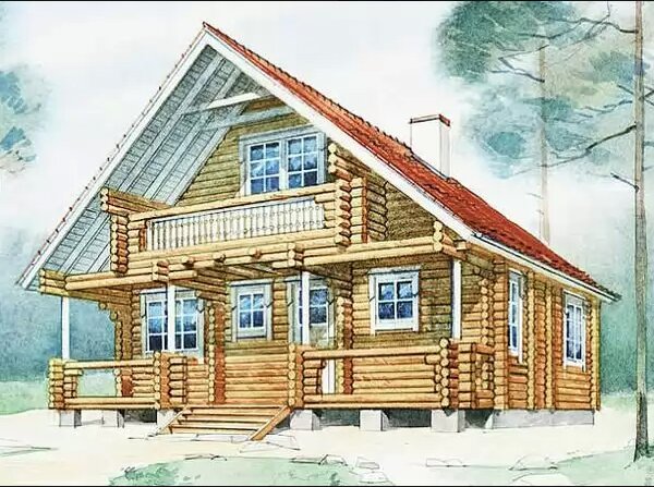 Проект деревянного дома СДД-1
