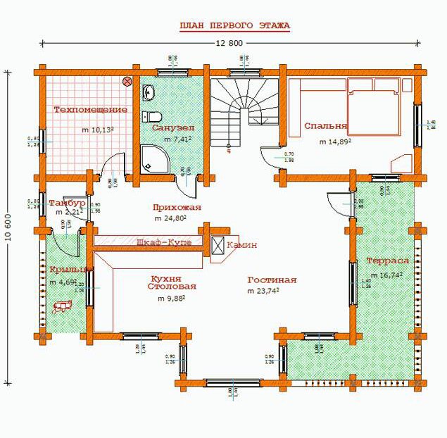 План первого этажа СДД-12