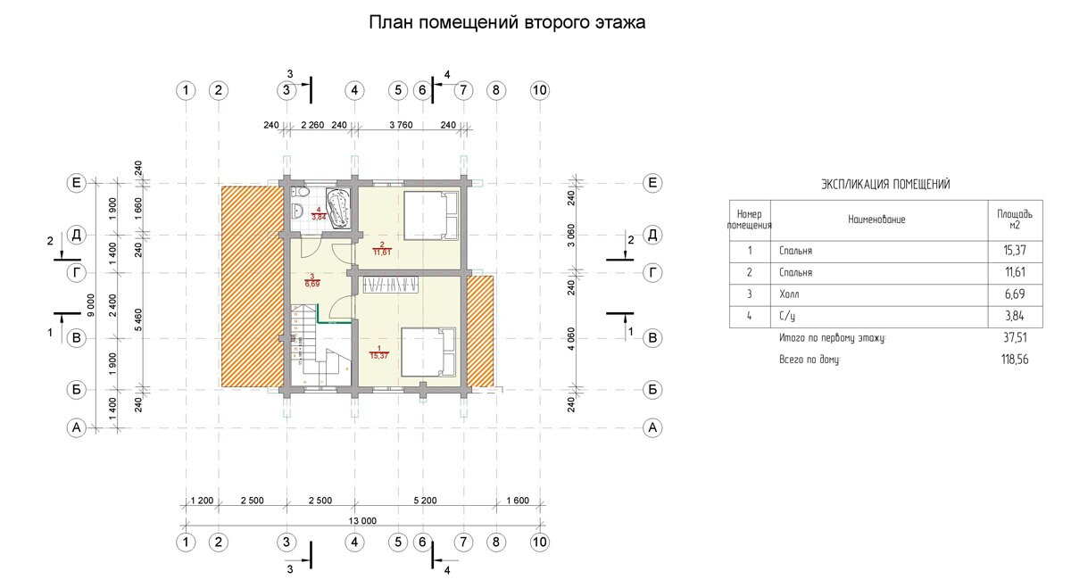 План второго этажа СДД-3