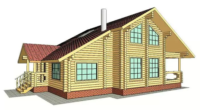 Проект деревянного дома СДД-4