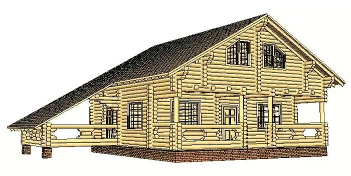 Проект деревянного дома СДД-5