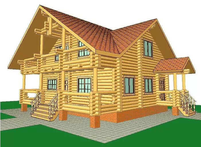 Проект деревянного дома СДД-7