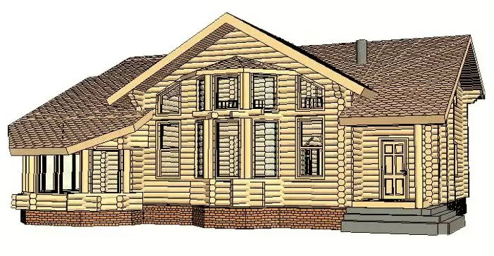Проект деревянного дома СДД-8